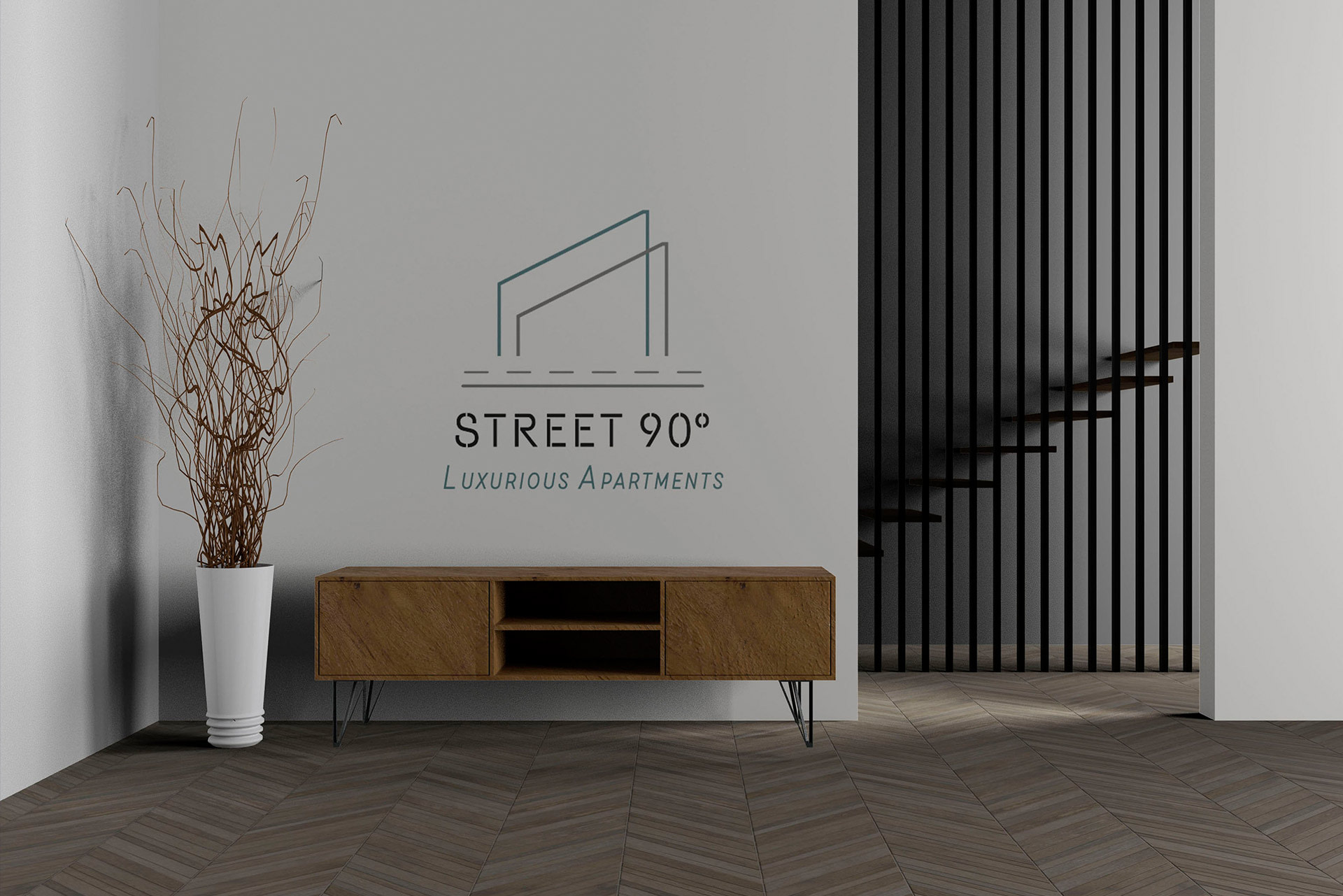 street90-logo-in-a-wall